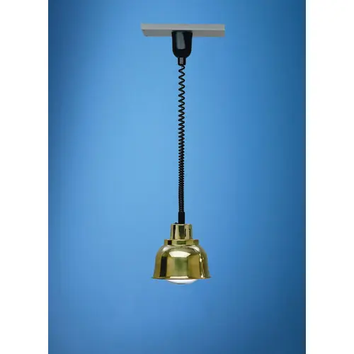 Zertifiziert Wärmestrahler-Leiste Messing Edelstahl Strahlfarbe weiß Ø 220 mm L 600 mm